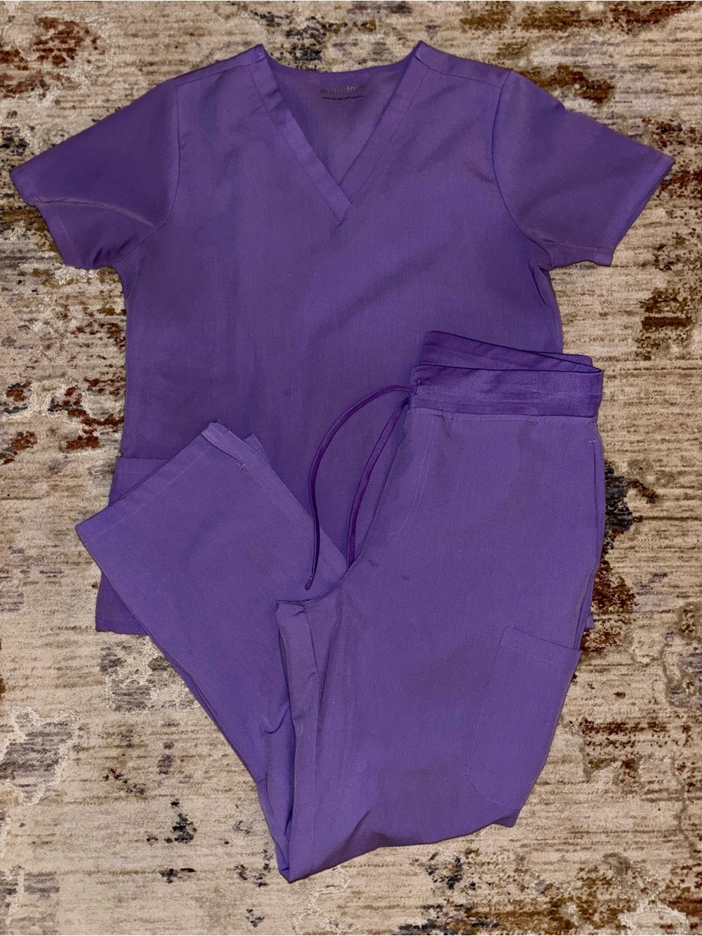 Mandala Lavender Scrub Set